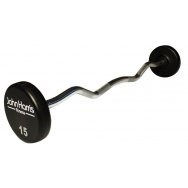 EZ CURL BARBELLS WITH CUSTOM ENGRAVED LOGO