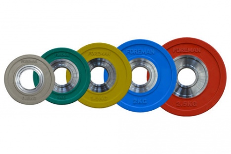 Bumper Plates von 0,5 bis 2,5 kg